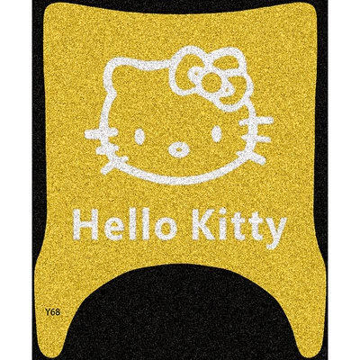 Electric vehicle foot mat Waterproof and Non-Slip Pedal Mats - yellow-hello-kitty