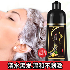 Bestselling Old Ginger Black Plant Dye Hair Color Black Bubble Dye Natural Ginger Hair Cream Turns Black in One Wash
