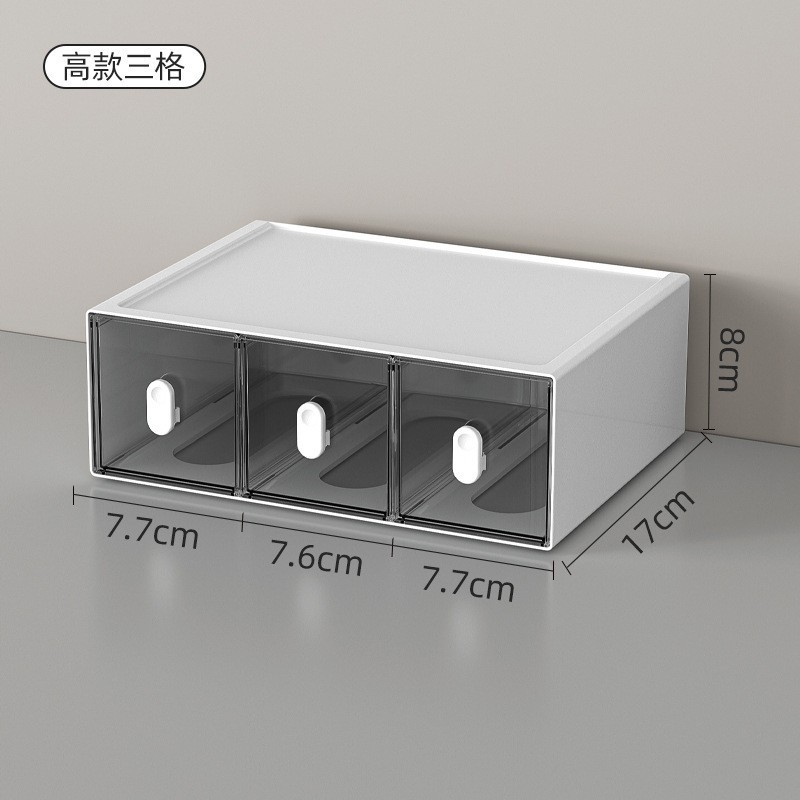 Simple moda papelería caja de almacenamiento escritorio estudiante multi-rejilla cajón titular de la pluma del Gabinete cinta de oficina accesorios para el cabello Misceláneas