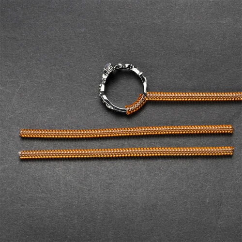 Ring adjuster elastic size adjustment protective cover transparent gold phone cord spring cord ring ring set wholesale