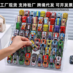 合金おもちゃの車の収納ラック Domeka Hot Wheels パーキングスペースディスプレイラック透明アクリル収納ラック