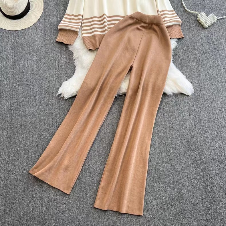 Vacances Du Quotidien Femmes Style Simple Bande Polyester Ensembles De Pantalons Ensembles De Pantalons display picture 10