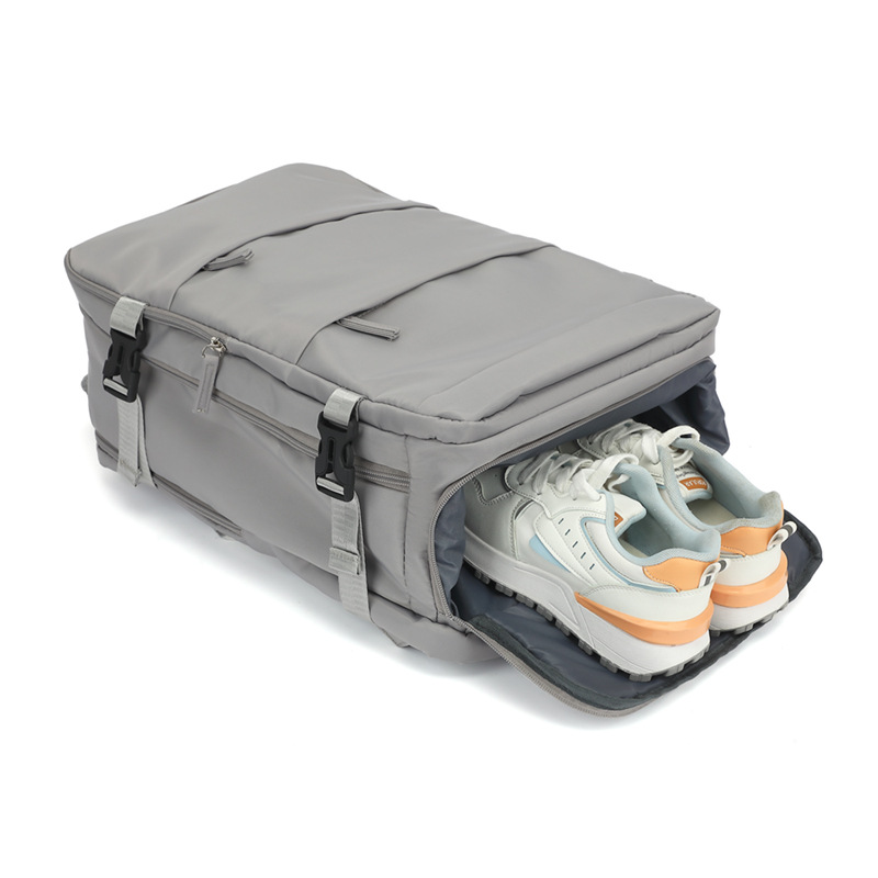 Viajes transfronterizos simples, hombres y mujeres, mochila de gran capacidad ligera con almacenamiento de zapatos, mochila multifuncional para viajes de negocios, computadoras