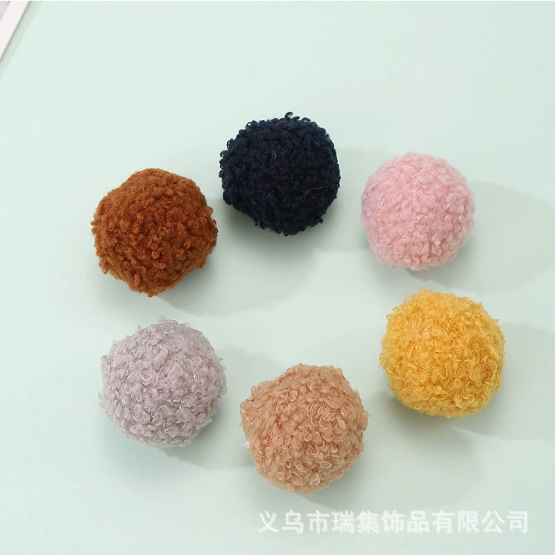 Puffer ball handmade, uniform, accessory with accessories, plush, DIY