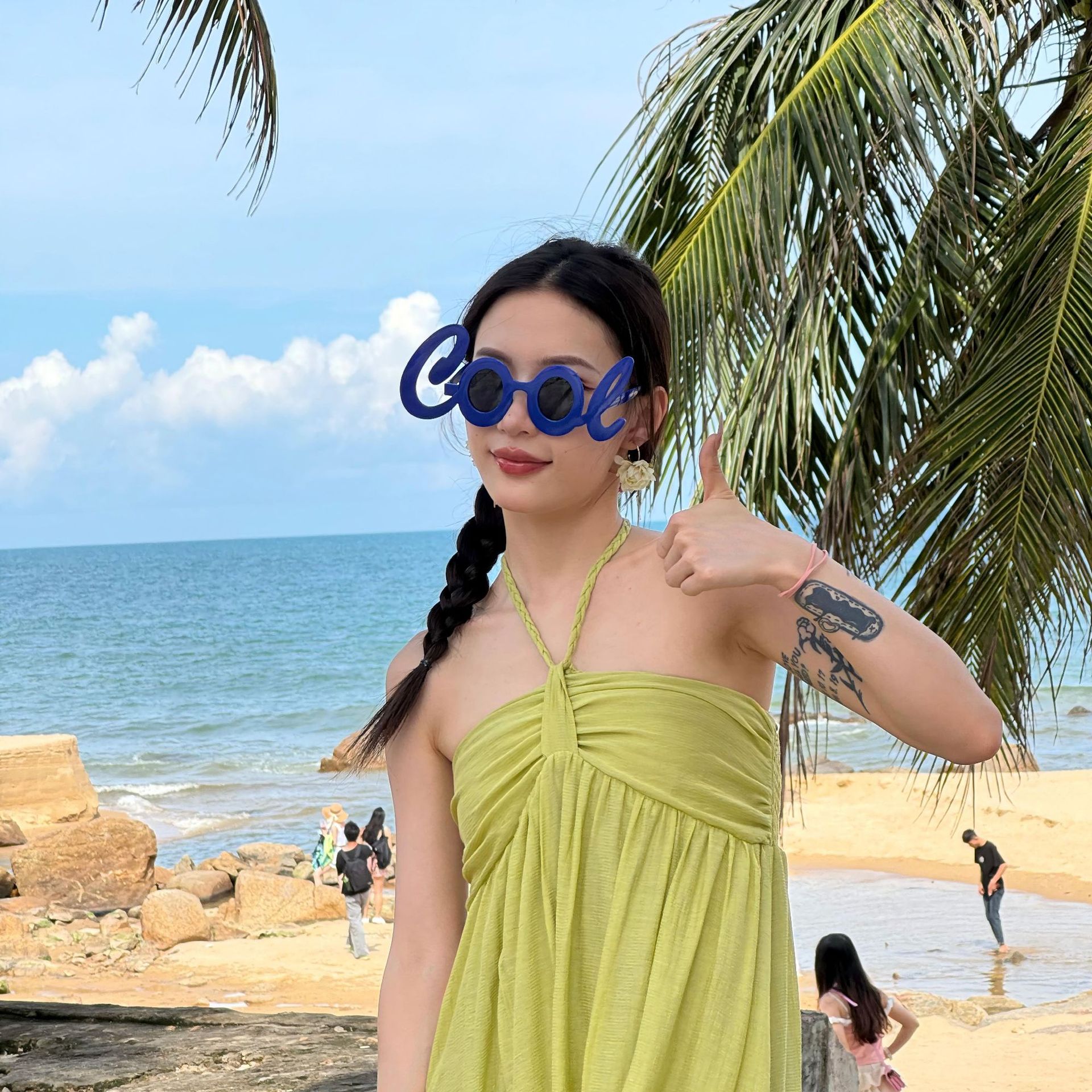 Gafas de Fiesta con Temática Hawaiana, ABS, Divertido, Decorativo, para Fiestas en la Playa y Festivales de Música