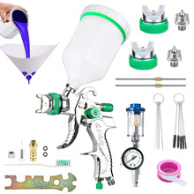 气动2008喷漆枪1.4/1.7/2.0mm汽车钣金上壶式面漆HVLP喷枪省漆