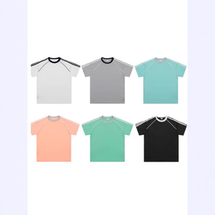 American Short-sleeved T-shirt Men's and Women's Summer 2025 New Urban Fashion Brand Loose All-match Casual Quick-drying Breathable T-shirt