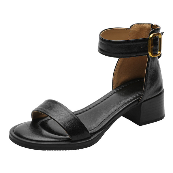Retro summer universal sandals with a strap open toe made of soft…