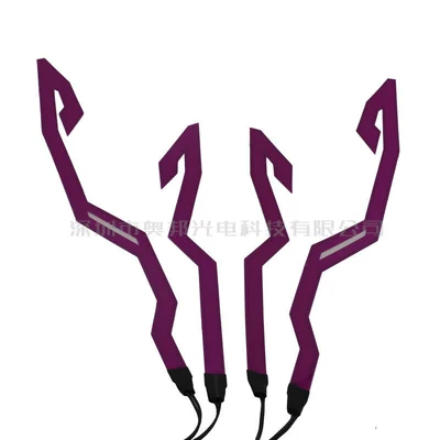 Helmet Light Strip High Brightness – Cold light sheet - one-to-four-purple