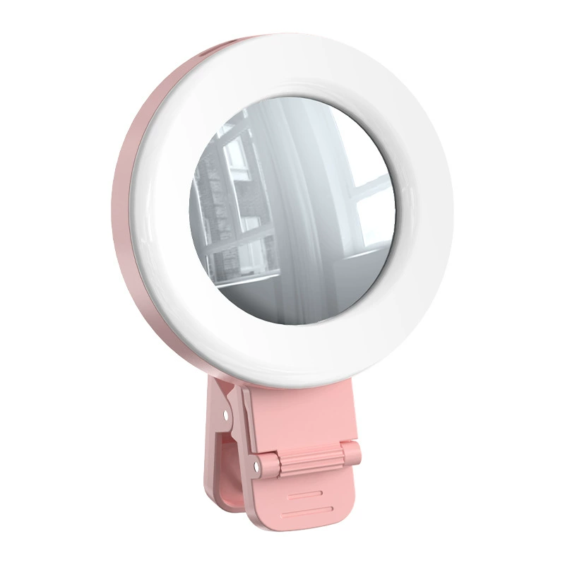 Rechargeable LED small handheld fill light, mirror effect, three colors