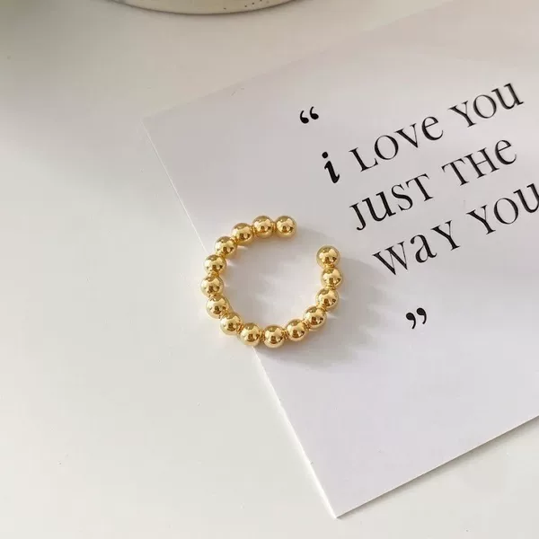 French-Style Ins Light Luxury High-End Personality Minimalist Fashion Ear Cuff Niche Versatile Commuter Daily Women's Ear Jewelry