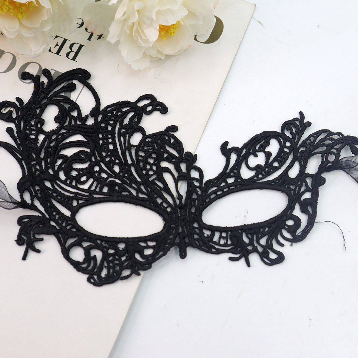 Ventas transfronterizas máscaras compuestas de PVC máscaras venecianas máscaras de encaje máscaras de mitad de cara máscaras al por mayor