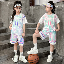 女童篮球服夏季儿童速干套装11号球衣中大童运动服短袖短裤两件套
