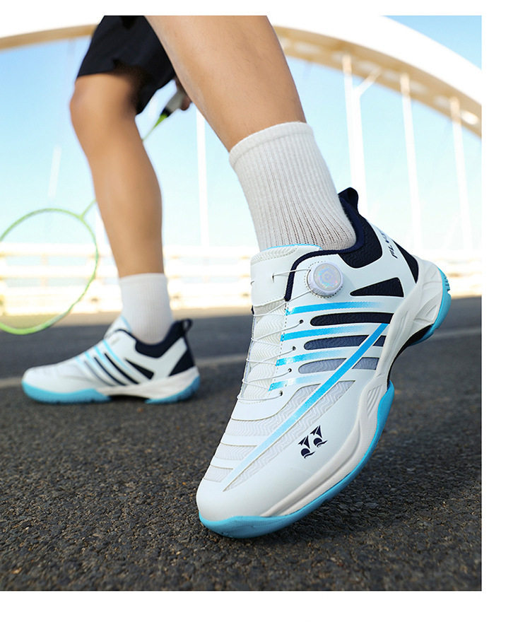 Giày thể thao cầu lông tennis chuyên nghiệp unisex siêu nhẹ thoáng khí chống trượt — 9212 Trăng Xanh, 9212 xanh nhạt, 9212 Đen Cam chi tiết 21