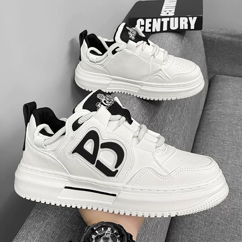 Men's shoes autumn breathable 2025 new Korean style trendy versatile sports and leisure sneakers students heightening small white trendy shoes