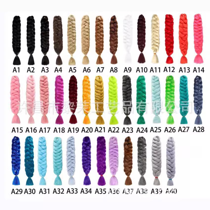 Trenza grande de fibra química africana Tarjeta de papel XP 165g Peluca Trenza grande 82inches Trenza sucia de seda de alta temperatura Trenza reggae