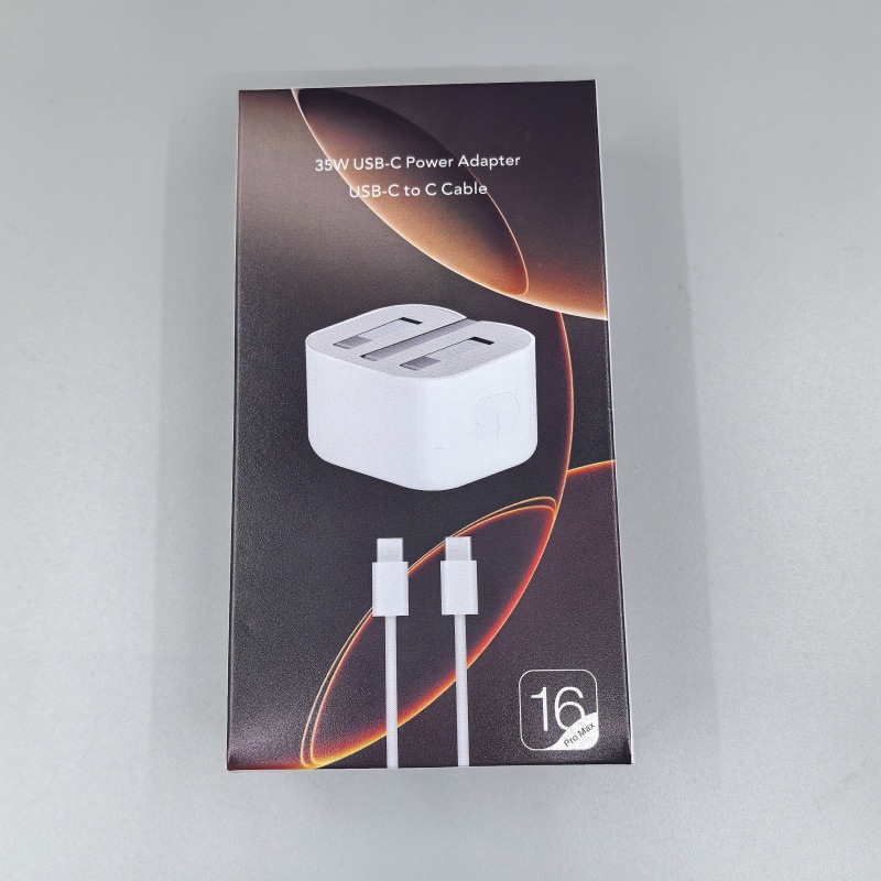专用链接  手机35W英规充电器快充CC编织数据线 TYPE-C接口20w