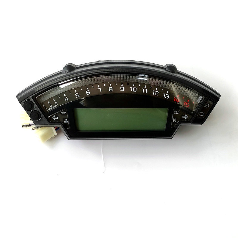 Motorcycle modification accessories LCD display 6-speed LCD meter color odometer speedometer water temperature oil universal