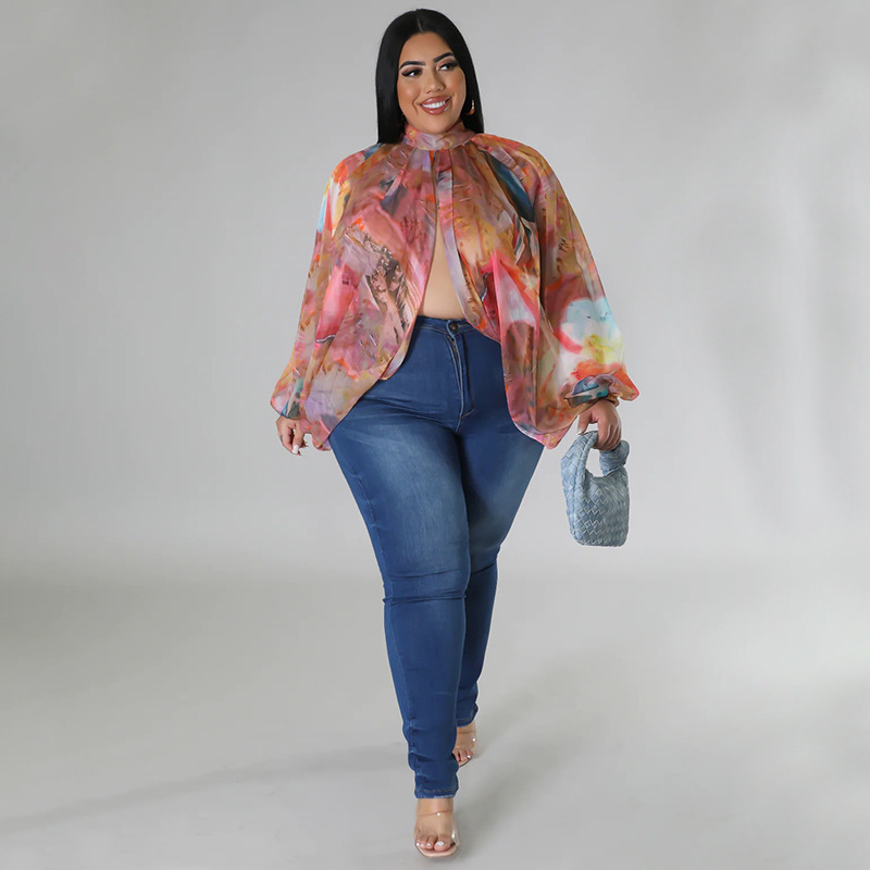 252g Weight Long Sleeve Sleeve Length Regular Sleeve Sleeve Type Spandex, Polyester, Chiffon Fabric Type Long Top Length Blouse Tops Type Daily, Street Occasion Round Neck Neckline Regular Fit Fit Type Color Block Pattern Spring&Summer Season Streetwear Style Blouse Long Sleeve Plus Size Tops Streetwear Color Block 18