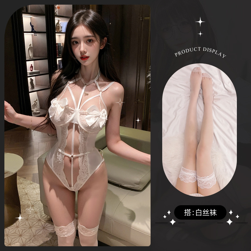 9271 white + white stockings