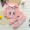 Autumn rabbit, sweatshirt, children's set, cardigan, 2021 collection, Korean style, 3 piece set, wholesale