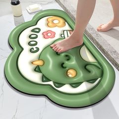 Bathroom Mat 3D Stereo Toilet Mat Bathroom Entrance Absorbent Foot Mat Washroom Diatomaceous Earth Anti-Slip Soft Pad