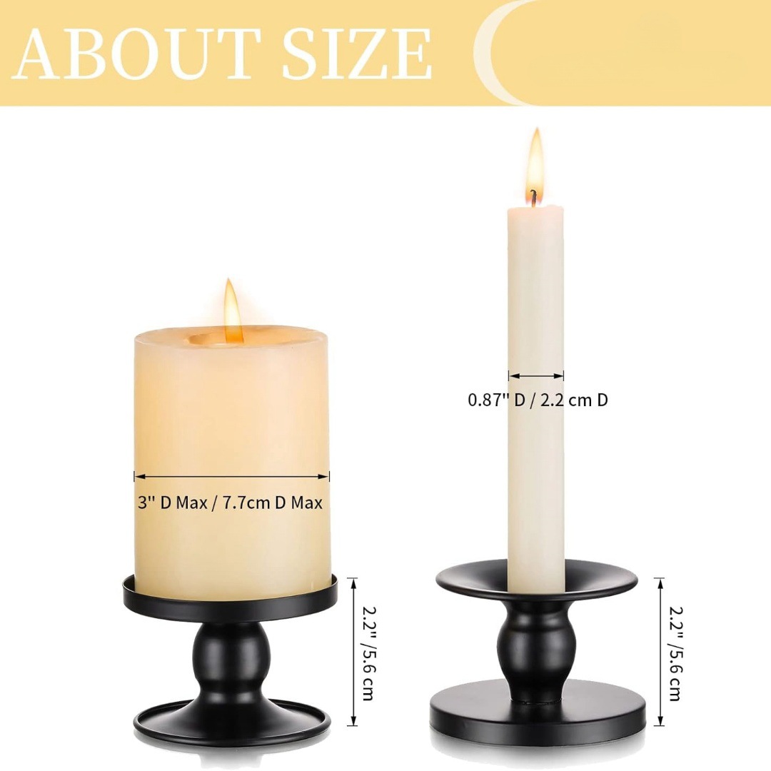 Ornamento transfronterizo nordico vela taza bandeja pequeña vela de hierro forjado negro adornos vela sala de estar modelo