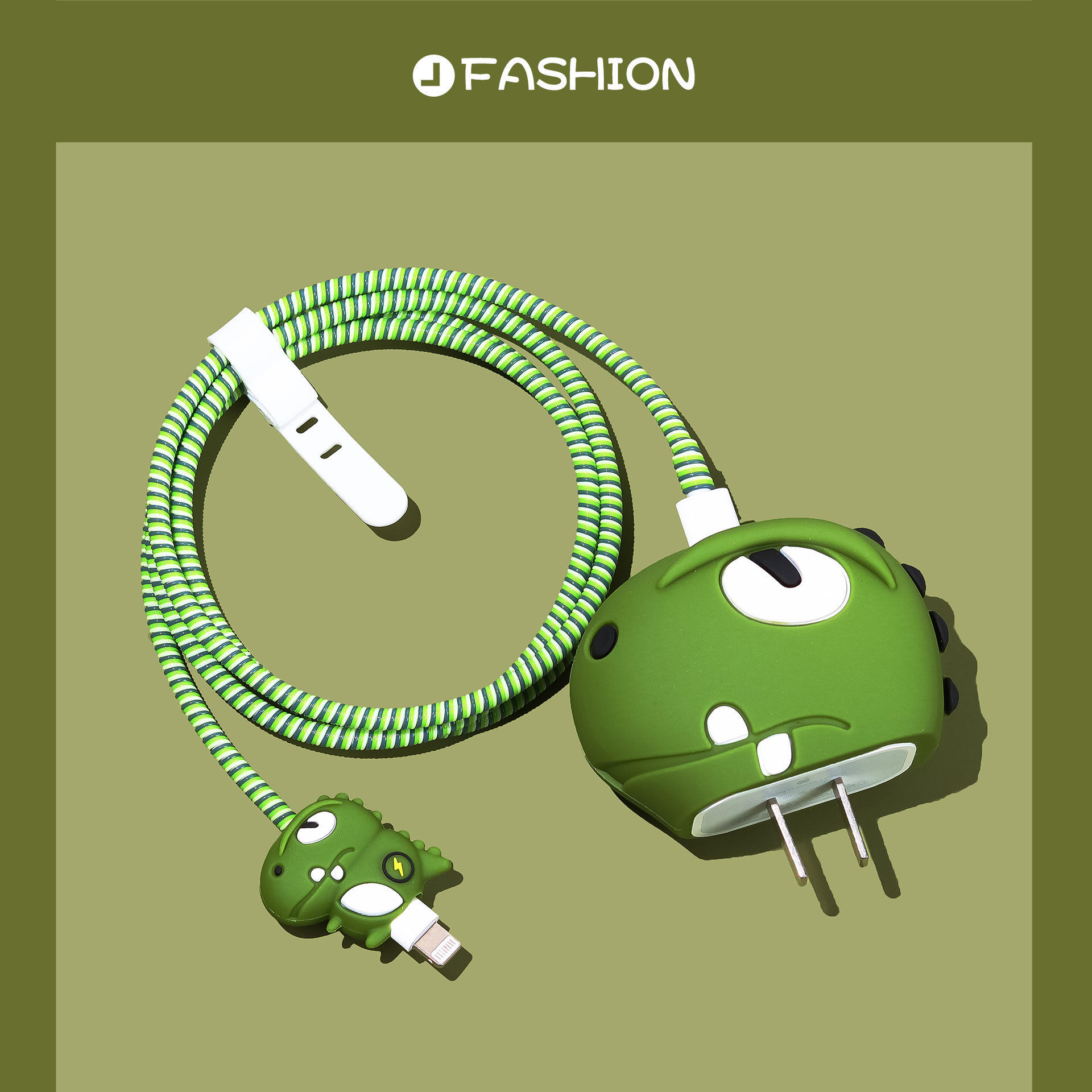 Nuevo cable de datos de dibujos animados cubierta protectora adecuado para Apple carga rápida cabeza 18/20W carga cabeza cubierta protectora Winder