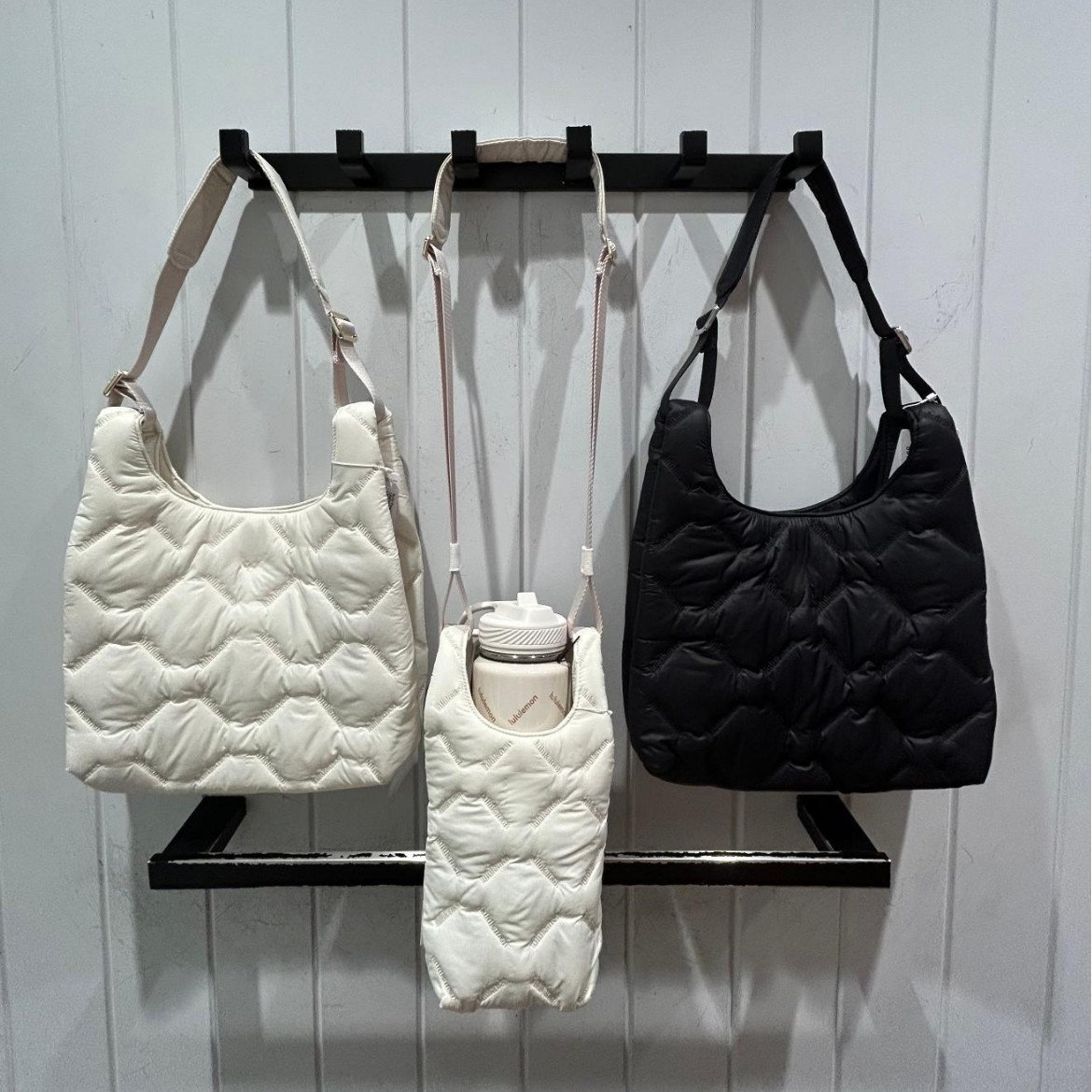 Lulu2025 New Autumn and Winter Quiltypleasures Women's Quilted 1L Mobile Phone Crossbody Bag