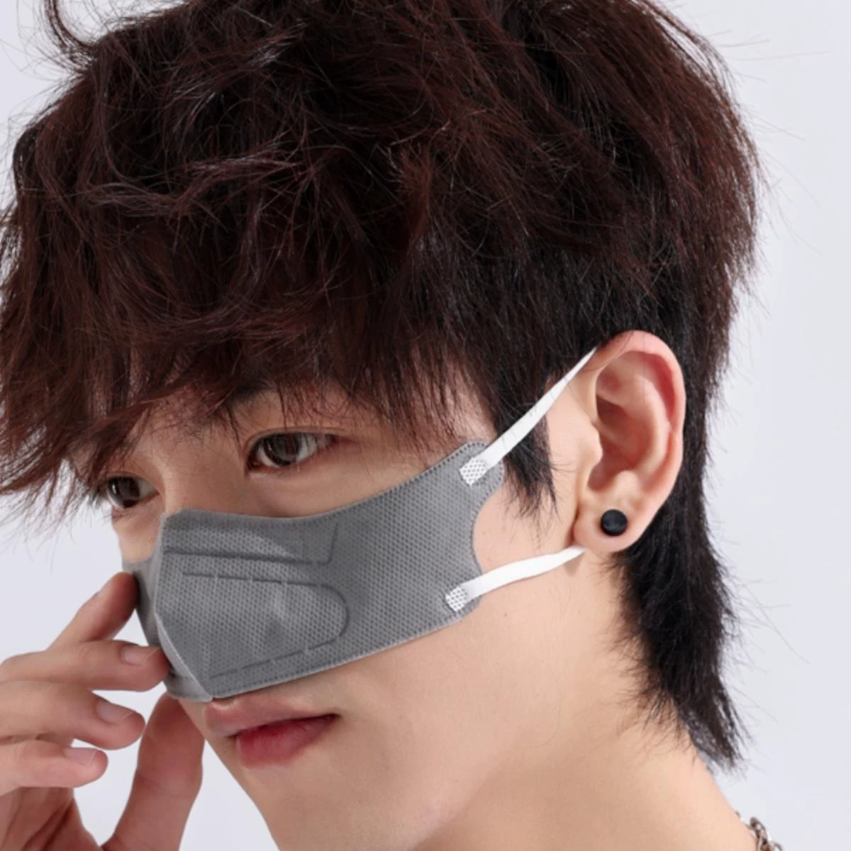 Легкий воздухопроницаемый пылезащитный носовой маска Холодный ветер нос аллергия пыльца пепельсия сережки спящий носовой заложенный теплый нос пыль