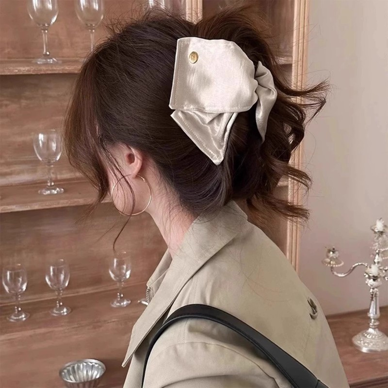 韩系三角抓夹女高级感2025新款大号鲨鱼夹子饱满后脑勺发夹发饰品|undefined