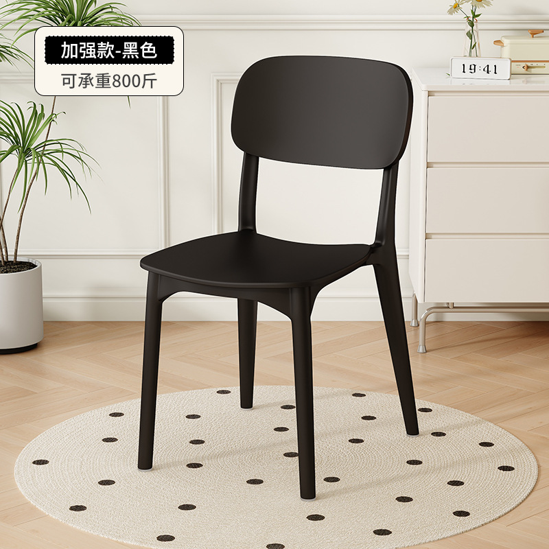 Silla de maquillaje nórdica moderna y simple, silla de escritorio individual, taburetes, silla de comedor de plástico, silla de comedor de larga duración