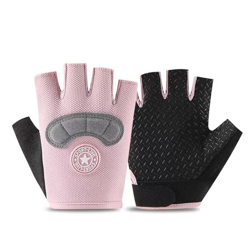 Guantes para niños con forro polar medio dedo niños y niñas otoño e invierno cálido a prueba de viento impermeable antideslizante niños estudiante deportes equitación