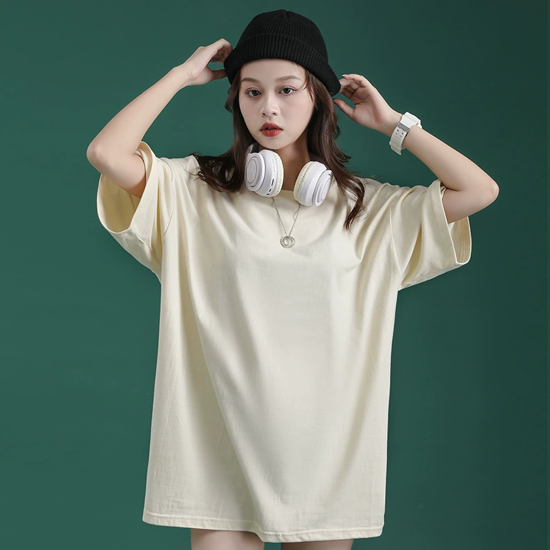 Женская шикарная футболка ярких цветов с коротким рукавом, летний шикарный свободный дизайн Sense в гонконгском стиле 2021, новый розовый топ Fresh ins