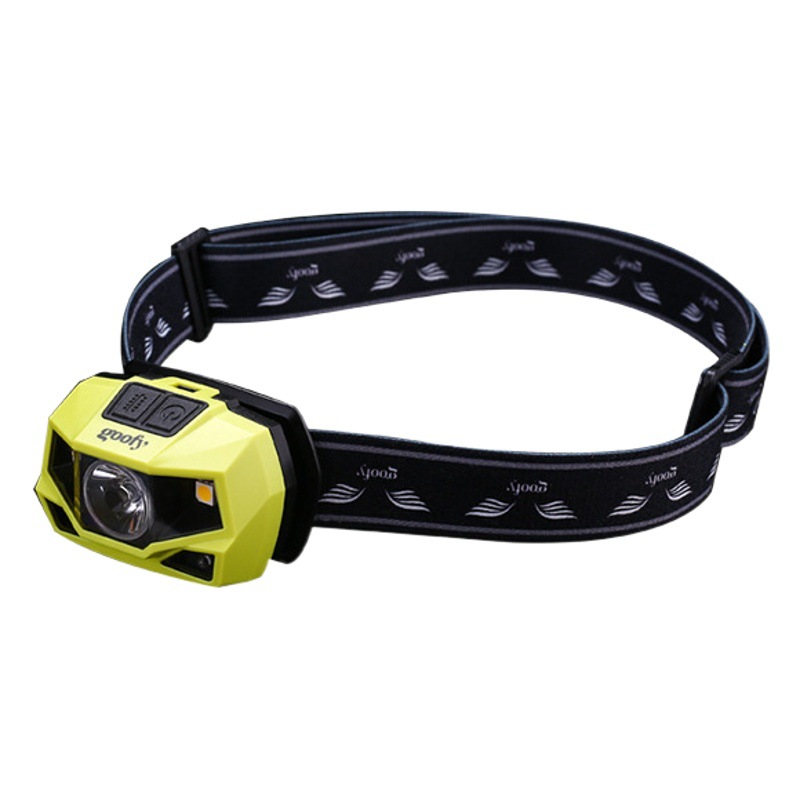 Goofy cross-border LED induction fishing headlamp camping outdoor headlamp USB strong light headlamp running night walking headlamp
