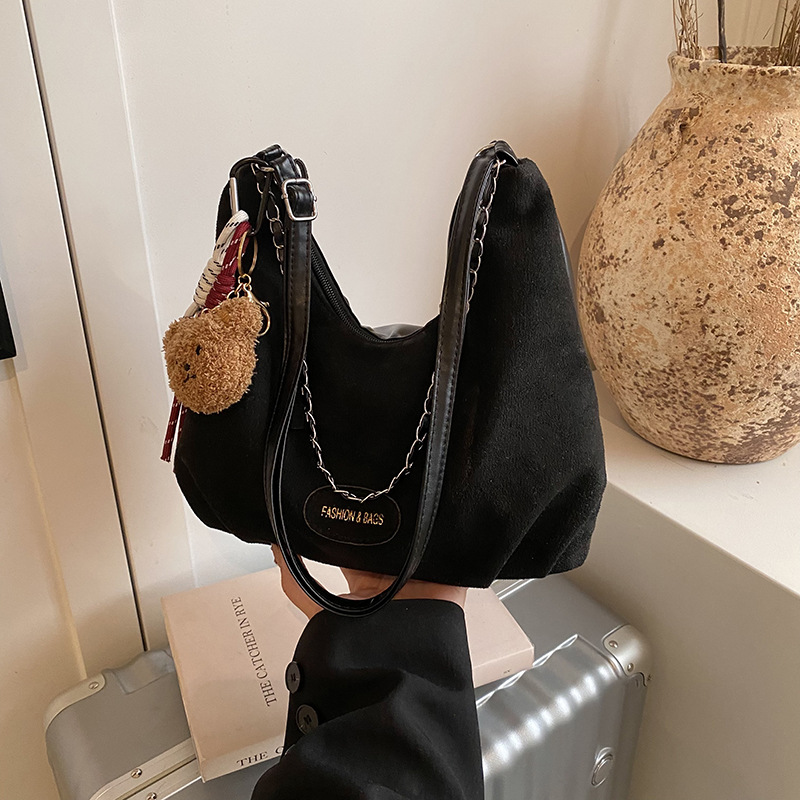 Este año, la moda de moda de peluche de peluche bolso de viaje para mujeres 2024 nueva moda versátil bolso de mochila