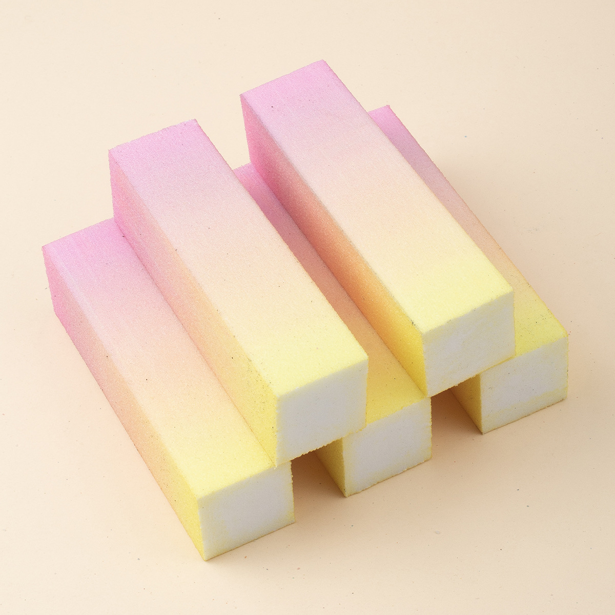 Bloque de tofu pulido 5 piezas Archivo de uñas gradiente de uñas arte de alta espuma tofu bloque transfronterizo plataforma dedicada suministro