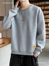清仓捡漏专柜撤回尾单大牌外贸男装长袖t恤男潮流华夫格潮牌卫衣