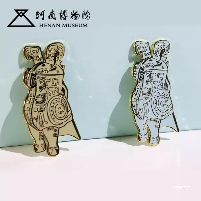 WEN CHUANG FU HAO OWL ZUN 냉장고 금속 문화 유물 특징 귀여운 선물 박물관 기념품