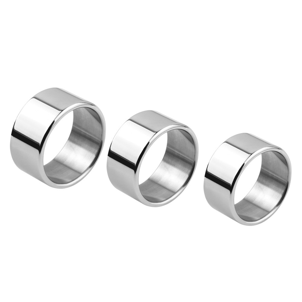 Metal Locking Cock Ring 30mm, Weighted Penis Training Ring, Non-vibrating — detail image 3