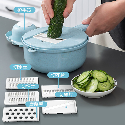 Kitchen multi-functional vegetable cutting artifact potato shredded slicer home scraper scraper cut flower potato slicer