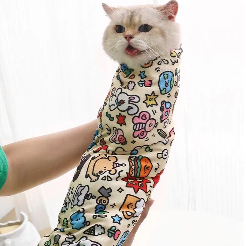 跨境热销裹猫布化妆包百贴布特大号90cm防抓物保暖魔术布宠物用品|undefined
