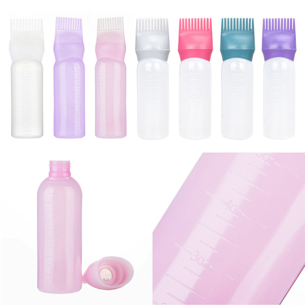 Cross-border makeup extrusion dye cream bottle hair dye shampoo…