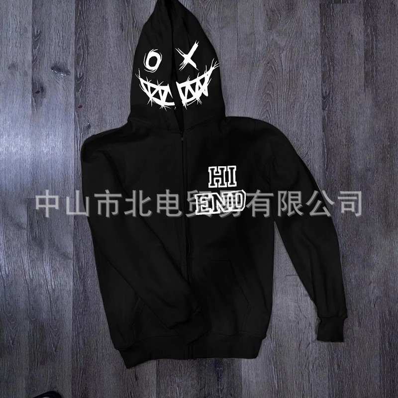 thumbnail image 1 of Sudadera con capucha suelta y estampada de moda para hombres y mujeres, nueva europea y americana 2022, 1 of 5