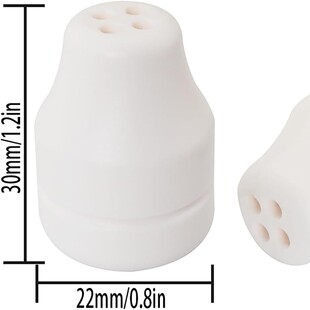 4-hole copper bell for detachable shutter tassels for horizontal blinds and curtains. Large White Bell