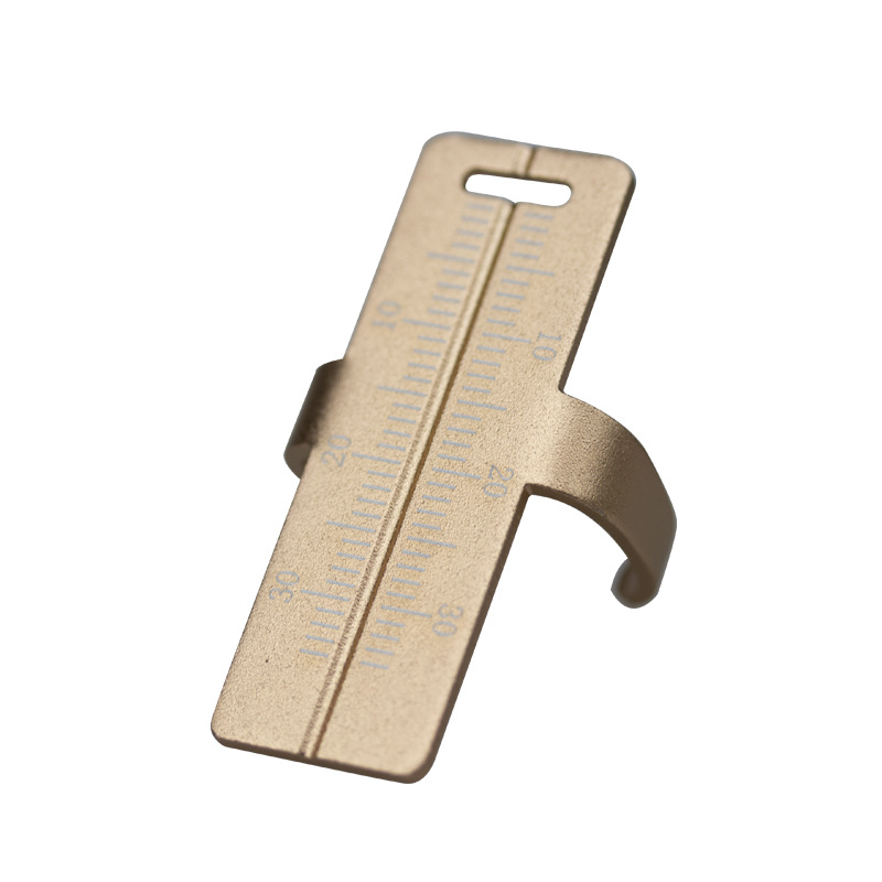 Regla de aleación de aluminio para materiales dentales, regla de medición para conductos radiculares, regla de medición para dedos, materiales orales