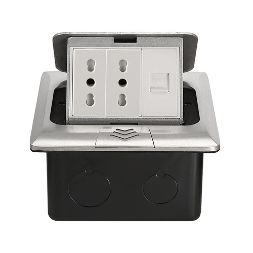 Italy pop-up power socket cross-border concealed embedded RJ45 computer Chile Italy ground socket