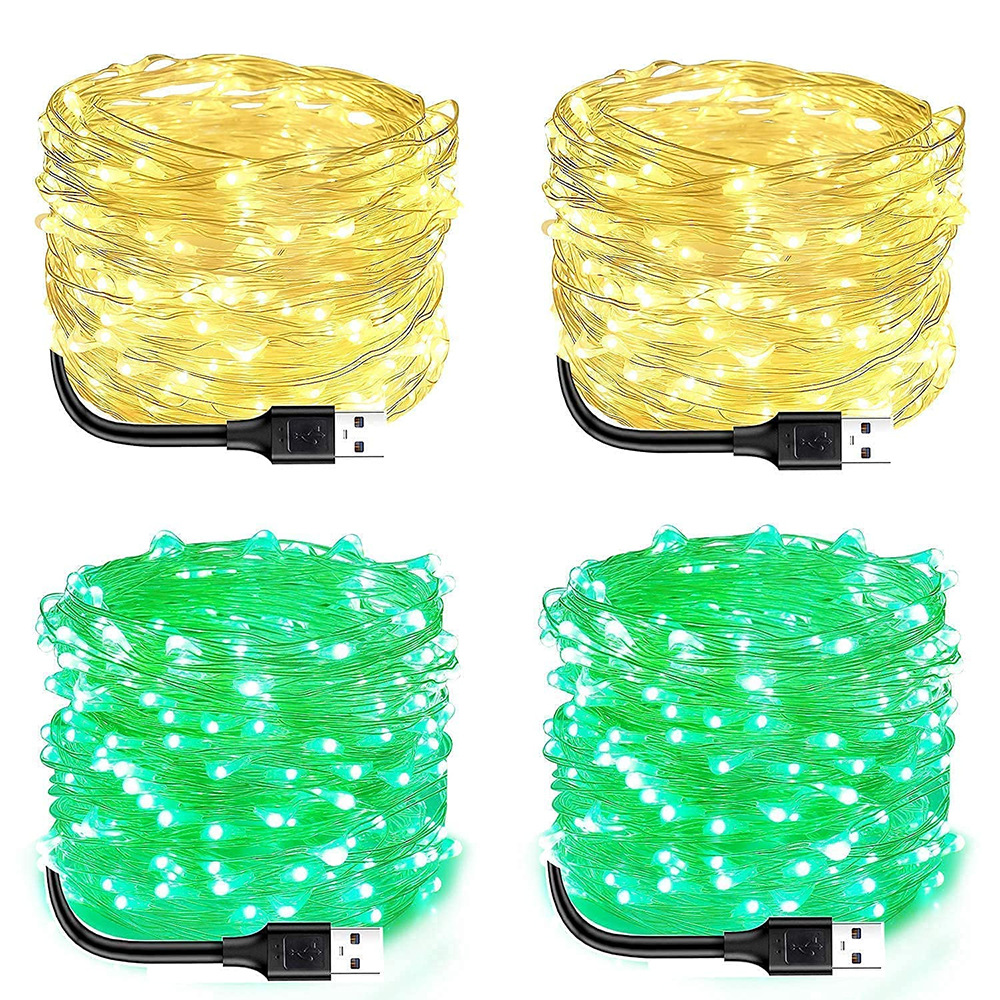Manufacturers Spot usb Lamp string Christmas Holiday Lights LED Copper wire Lamp string bedroom wedding decorate USB Copper Lights
