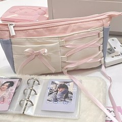 小紅書と同じバレエリボンリボン鉛筆バッグニッチ学生高価値大容量収納袋文具箱