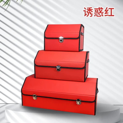 Car Trunk Storage Box, Car storage bag/box - solid-red-small